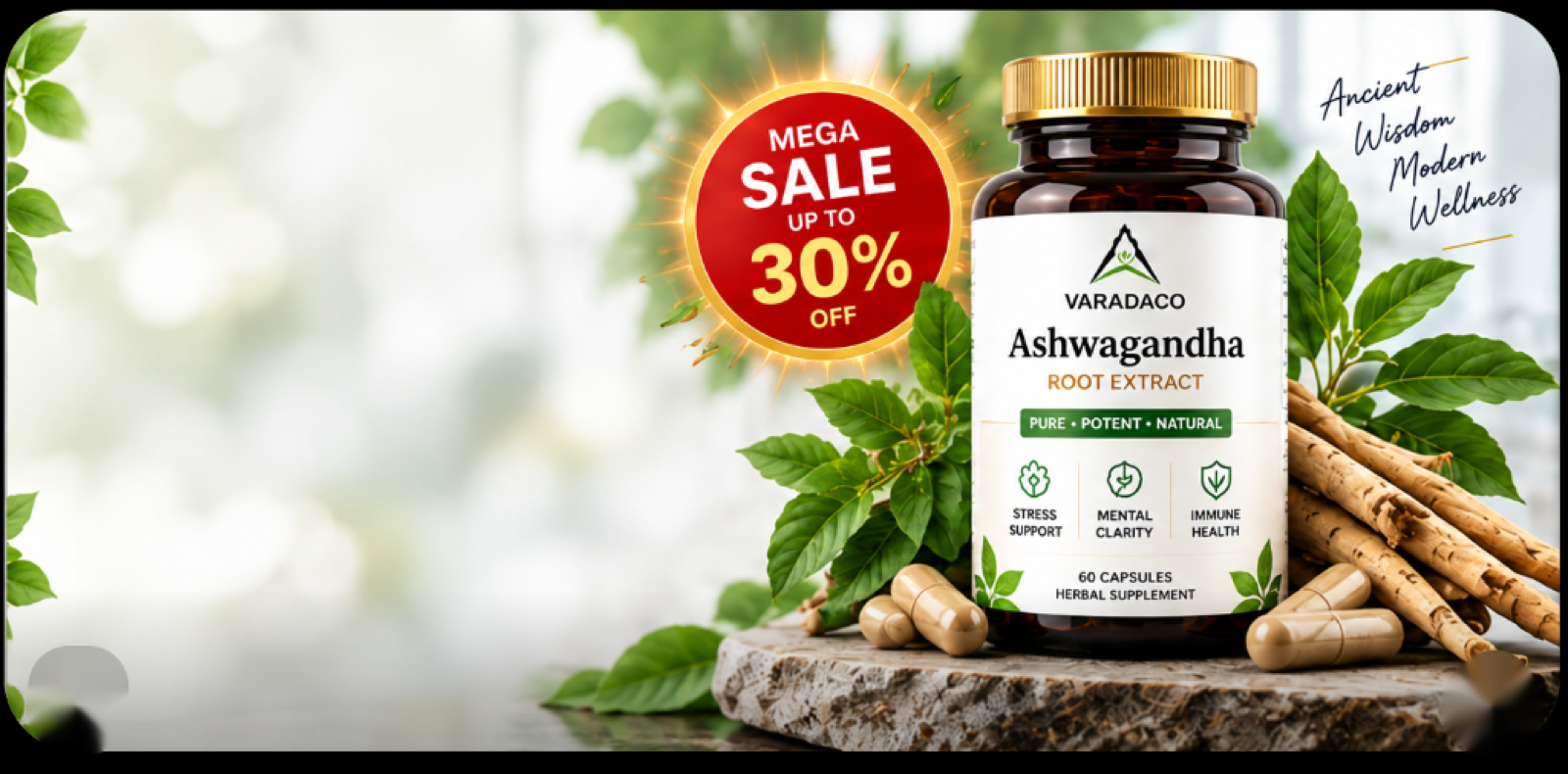 Varadaco Ashwagandha - Nature Meets Modern Wellness